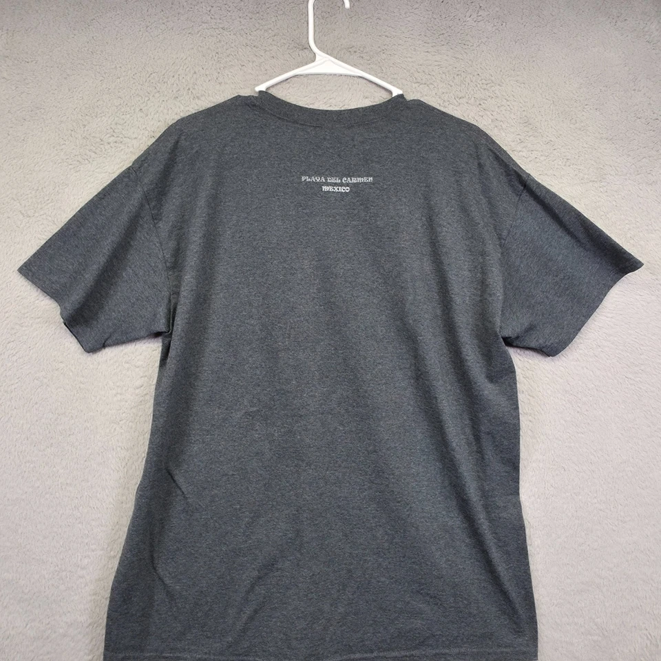 Рубашка мужская Liquid Blue L серая с сахарным черепом Dia de Muertos графический принт острая футболка - Изображение 2 из 4