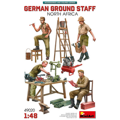 MiniArt 49020 1:48 German Ground Staff North Africa