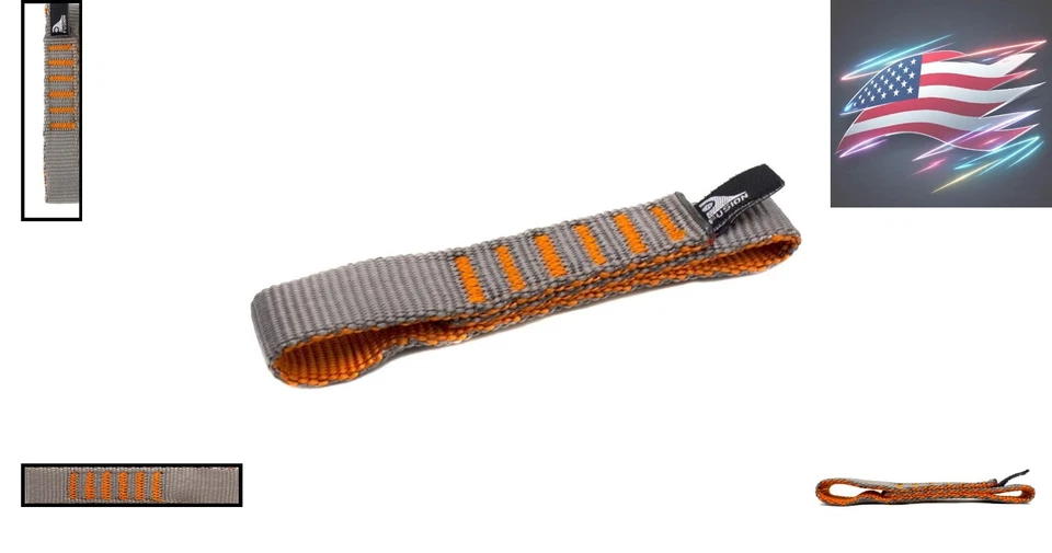 Versátil corredor Quickdraw de nailon cosido de 120 cm para escalada - 5000 lb probado Foto 2 de 4