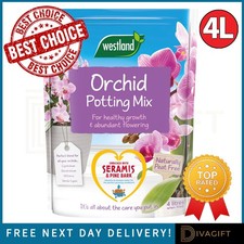 Image of WESTLAND ORCHID POTTING MIX 4L SPECIALIST BLEND FLOWERING COMPOST PEAT FREE NEW