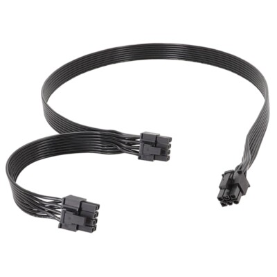 Graphics Card Power Supply 6pin male To Two 8pin Male 6+2pin Expansion Cable