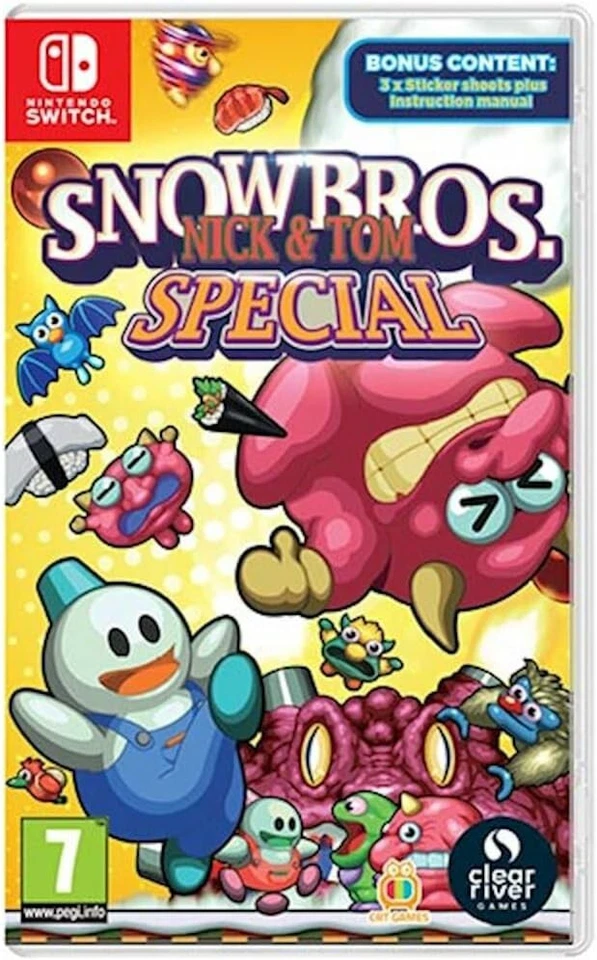 SNOWBROS NICK & TOM SPECIAL  Nintendo Switch New EU MULTI COVER (No Scatola), foto 1 di 2