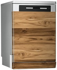 Vinilo Decorativo Lavavajillas - Panel De Madera Roble  - 67cm x 76cm