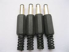 20 pcs 5.5x2.5mm DC Power Male Plug Adapter Connector Black Head Plastic Handle