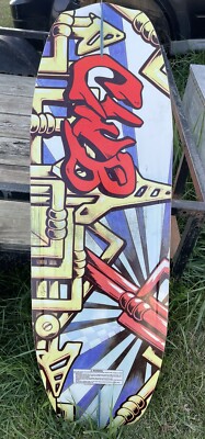 Vintage Cwb Robby Stru Wakeboard 132cm W/ Torq Bindings Large/XL