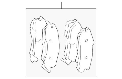 Pastillas de freno delanteras para Mitsubishi (N/P MZ690557)