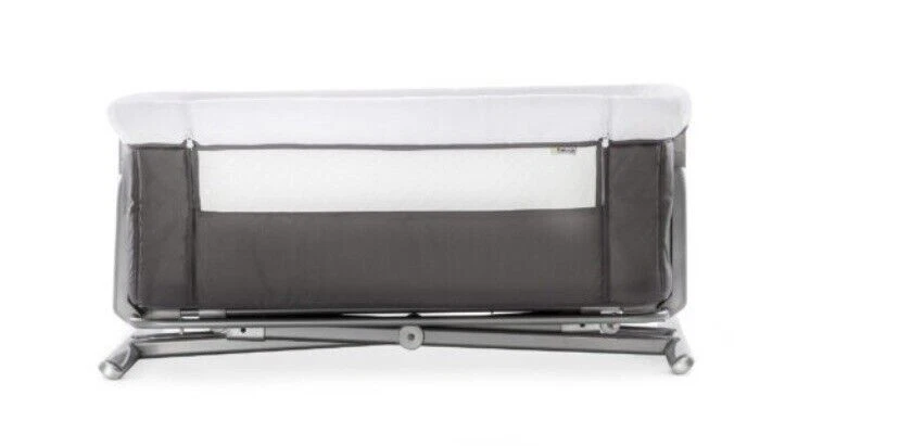 Hauck Bedside Baby Crib Side-Sleeping Face to Me Dark Grey Ex Display - Image 4 of 4