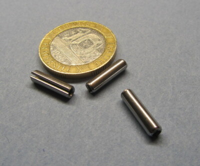 18-8 Stainless Steel, Slotted Roll Spring Pin, 1/8'' Dia x 1/2'' Length, 200 pcs