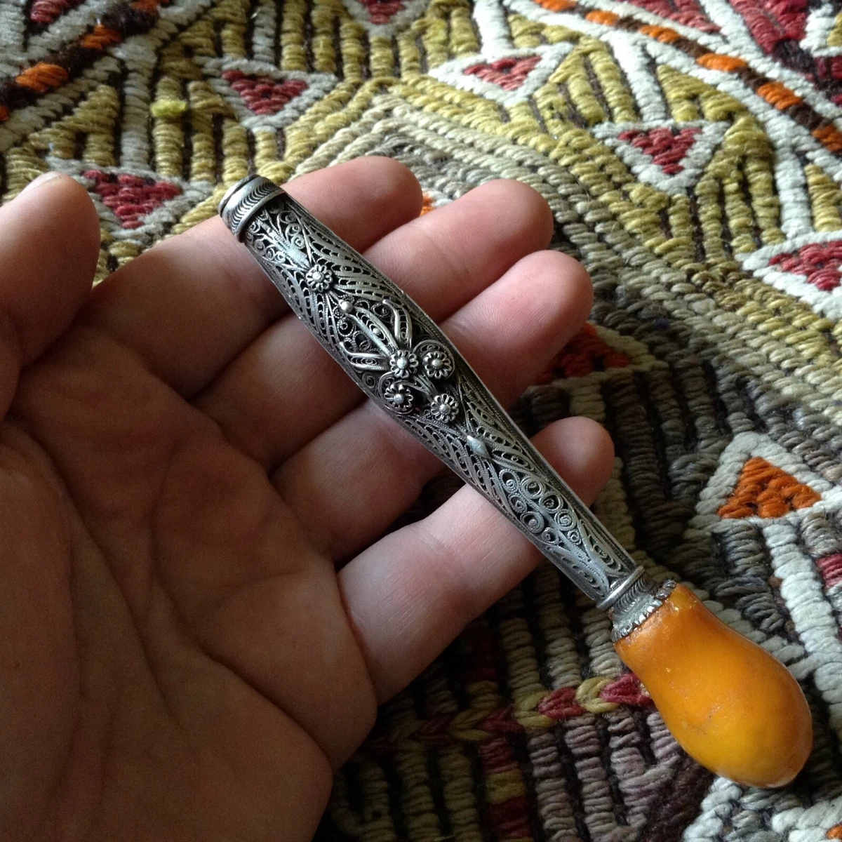 Cigarette Case Middle Eastern Silver Antiques for sale