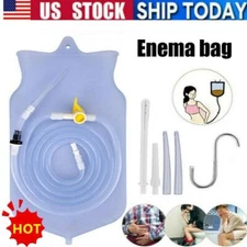 2L Enema Bag Kit - Detox Coffee Colon Cleanse Douche bag Enema Silicone Reusable