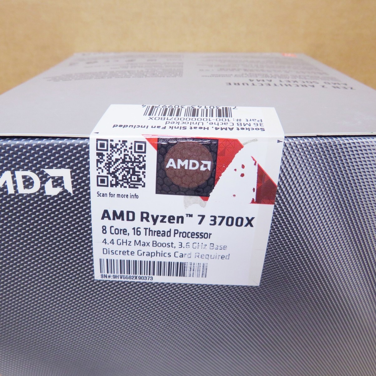 New AMD Ryzen 7 Model 3700X w/Zen 2 (7nm) Architecture and 8 cores