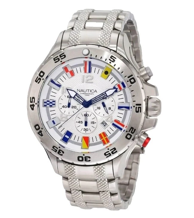 Nautica Wristwatches with Chronograph Rubber Band