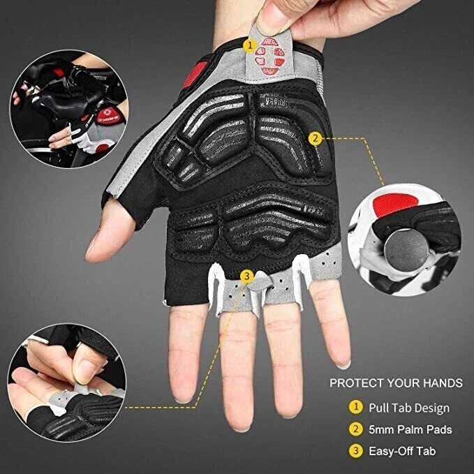 NEW INBIKE Cycling Gloves Half Finger Men Damern with Gel Breathable - image 4 of 4