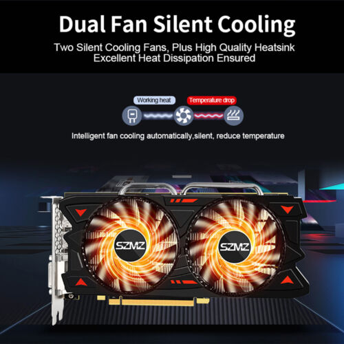 RX580 8G Independent Graphics Card Dual Fans Desktop Computer Lighting Card - Picture 2 of 15