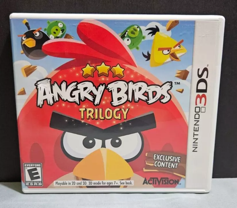 Nintendo 3DS Angry Birds Trilogy Complete in box Video Game N64