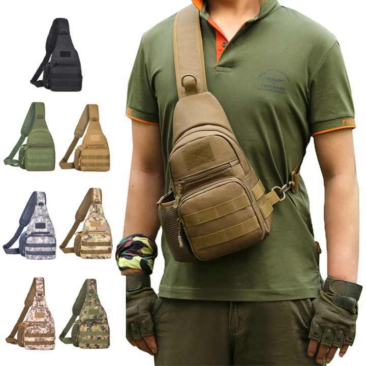 Men Outdoor Backpack Tactical Sling Bag Chest Shoulder Pack CrossBody Traveling
