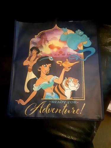 Disney ALADDIN wiederverwendbare Einkaufstasche TASCHE Jasmine Genie DUNKELBLAU Geburtstagsgeschenk - Bild 4 von 6