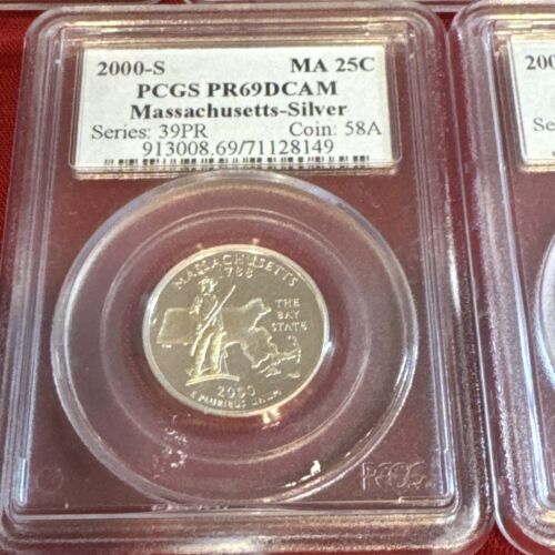 2000 S Set Of Silver PR69 DCAM quarters - Picture 11 of 17
