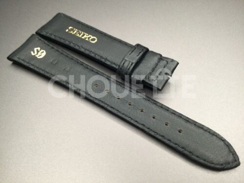OEM Grand Seiko DEA3AW 19mm matt schwarz Lederband Band für SBGA047/9R65-0AG - Bild 2 von 8