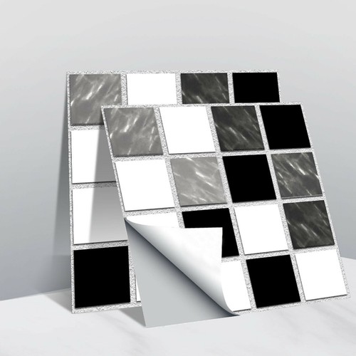 10PC 3D Fliesenaufkleber Fliesenfolie Wandaufkleber Fliesensticker Küche Bad - Bild 12 von 39