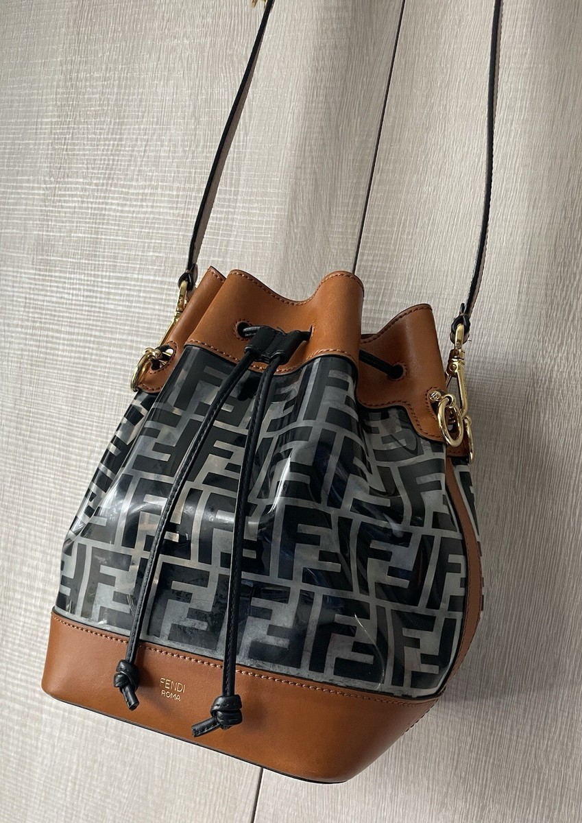 Fendi Mon Tresor Leather PVC Bucket Bag UK