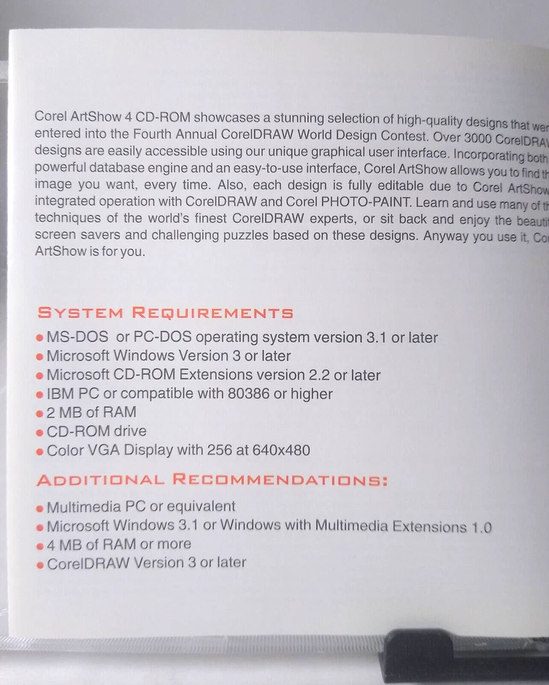 Corel Art Show 4 PC CD-ROM Photo Editing Software Art - Image 4 of 4