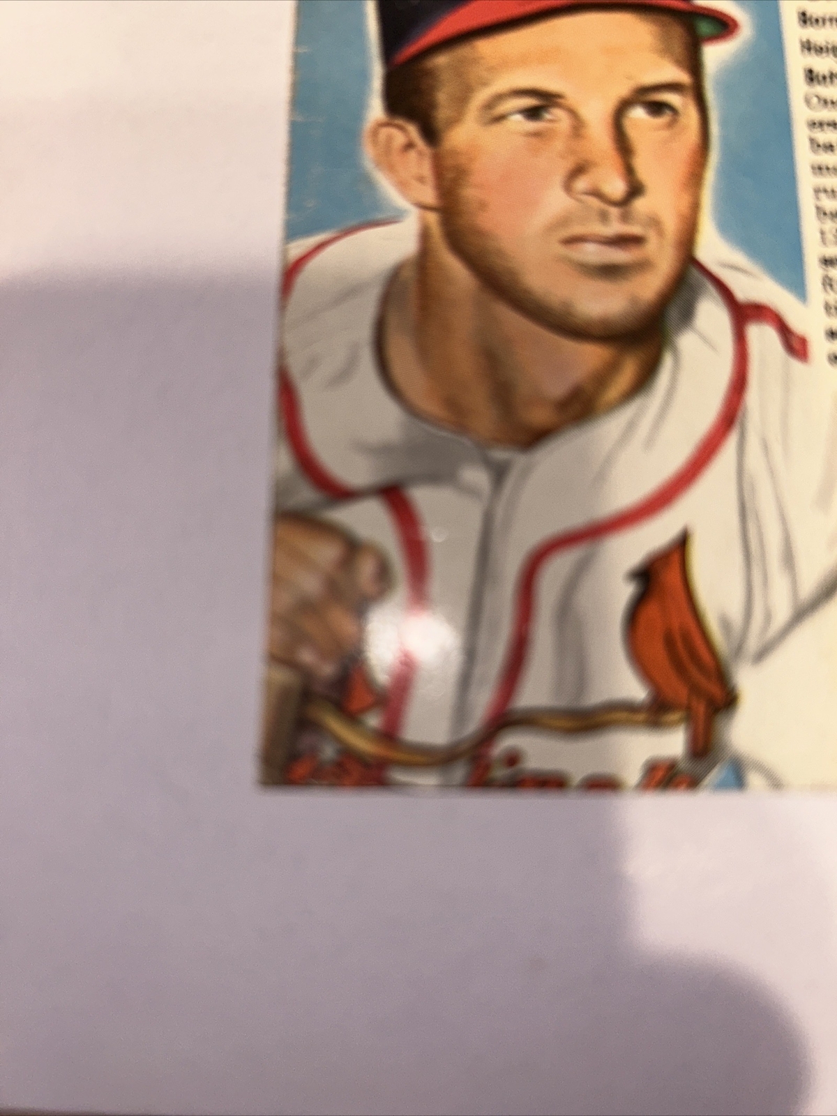 1952 RED MAN STAN MUSIAL Tabaco card St. Louis Cardinals Ball Of Fame HOF - Picture 2 of 10