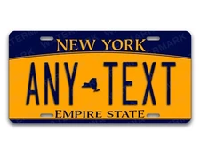 New York Personalized License Plate Any Text Custom NY Customized Auto Tag Sign