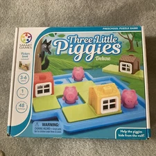 SmartGames Three Little Piggies Preschool Logic Game with 48 Challenges