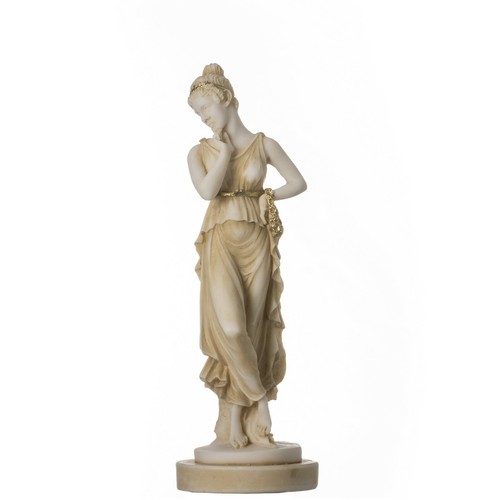 Persephone Göttin der Unterwelt Frühling Gold Blume Vegetation Statue 7" - Bild 1 von 8