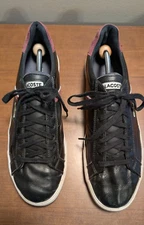 Lacoste 11975 FAIRLEAD COL 7-26SPM0061Z3 Black Leather Lace-up Sport Shoes 12