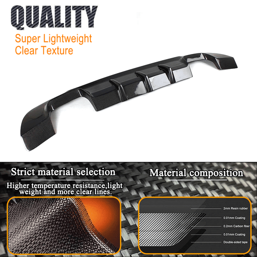 Carbon Diffusor HeckSpoiler Heckansatz Heckschürze für BMW 3er E92 E93 M-Paket - Bild 9 von 13