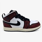 Jordan 1 Mid SE PS Black Infrared 23 White Kids Athletic Sneaker