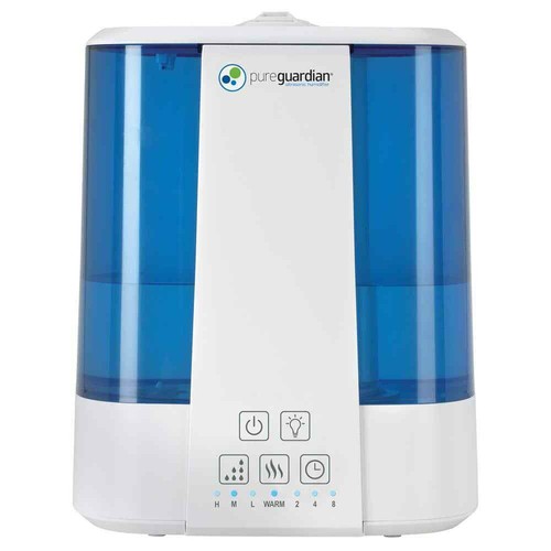 Pure Guardian Humidifier 2-Gal 12.2" x 8.66" Top Fill Ultrasonic Warm Cool Mist