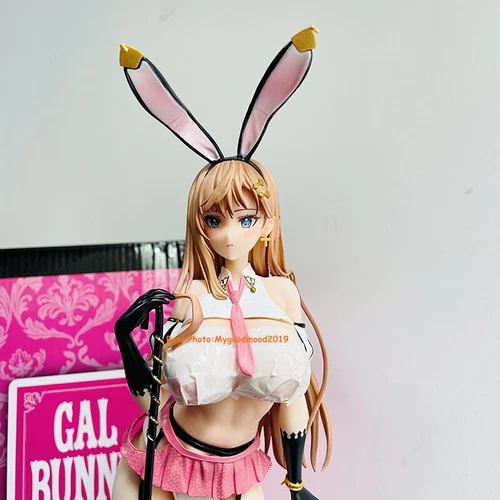 25CM Anime Sexy Pink Gal Mädchen Statue PVC Action Figur Spielzeug Geschenk box - Bild 3 von 5