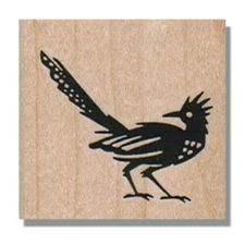 Wood Rubber Stamp, ROADRUNNER, Bird, Southwest, Animal, Birds, Runner,Silhouette