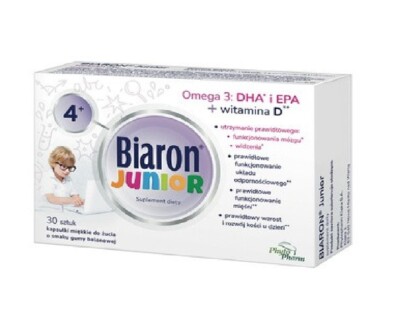 BIOARON JUNIOR 30 Kaukapseln, Omaga-3, DHA,EPA, ab 4 Jahren