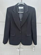 Tahari Arthur S. Levine NEW 290 One Button Blazer Sz 10P Black Office Siren