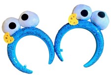2set USJ Sesame Street Cookie Monster Sequins Headband Universal Studio