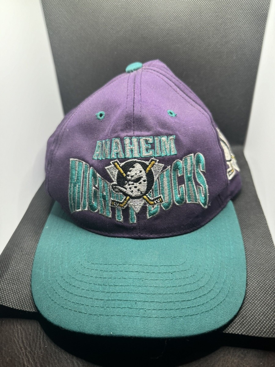 90s　ヴィンテージ　マイティーダックスキャップ　アイスホッケー　NHL 90s ヴィンテージ マイティーダックス キャップ NHL - メルカリ