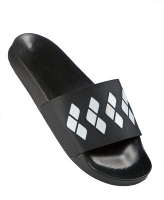 Arena Team Stripe Slide Black /White Size 7 for boys or girls