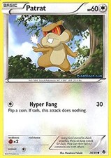 POKEMON CARD PATRAT 78/98 NO 504 SCOUT POKEMON TCG CCG