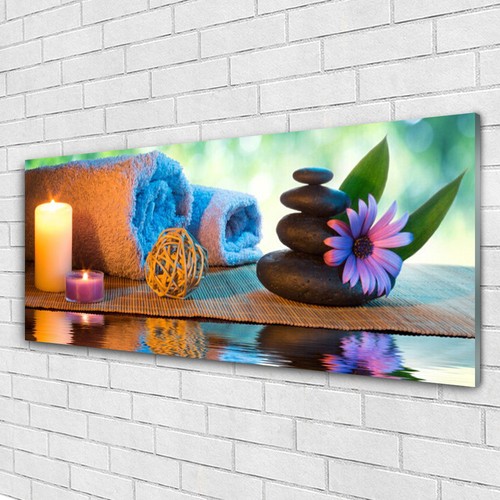 Impression sur verre acrylique Image tableau 125x50 Art Sable Pierre