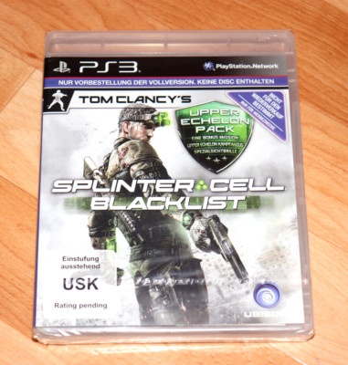 Tom Clancy's Splinter Cell Blacklist PS3 German Pre-order Box No Game Included
