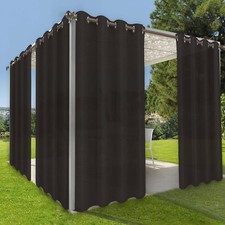 Waterproof Indoor Outdoor Curtains for Patio-Privacy Sun Blocking Grommet Curtai