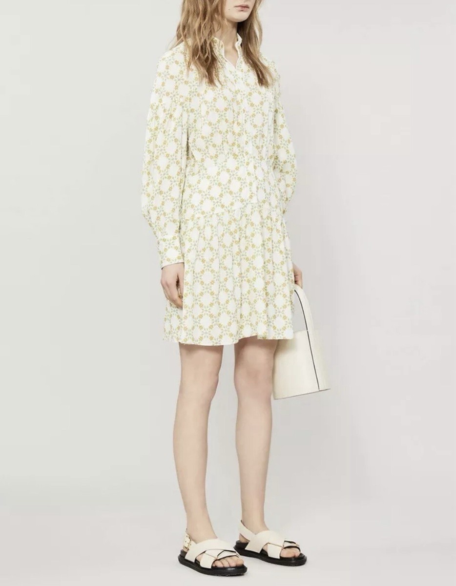 sandro shirt dress 2-in-1 mini dress in Black for Women