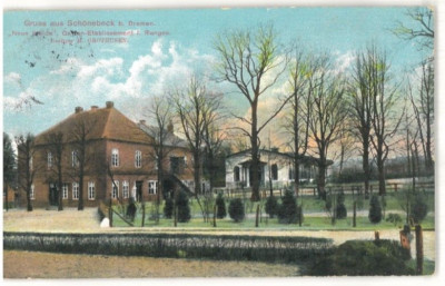 Postcard Bremen-Schönebeck garden establishment 1. Ranges ''New Willow''