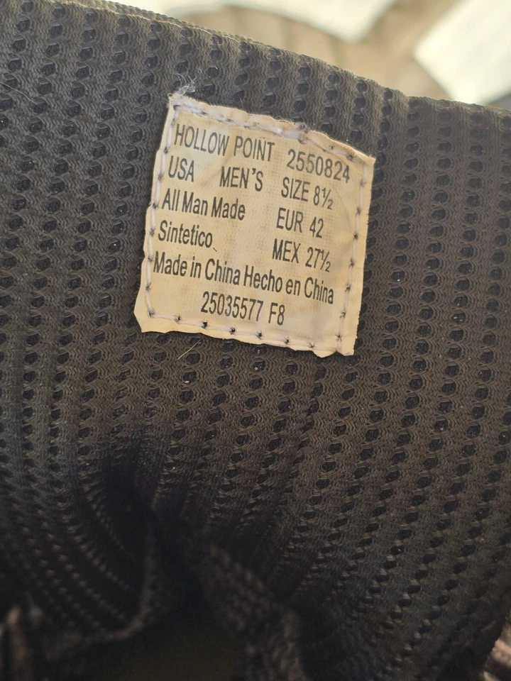 Herman Survivors Boots Hollowpoint 600 Gm Thinsulate Men's 8.5 Very Clean - Image 3 of 4