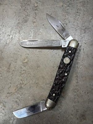 Tree  Brand  Boker Solingen  Germany  7367  4''  Stock  Knife  Used