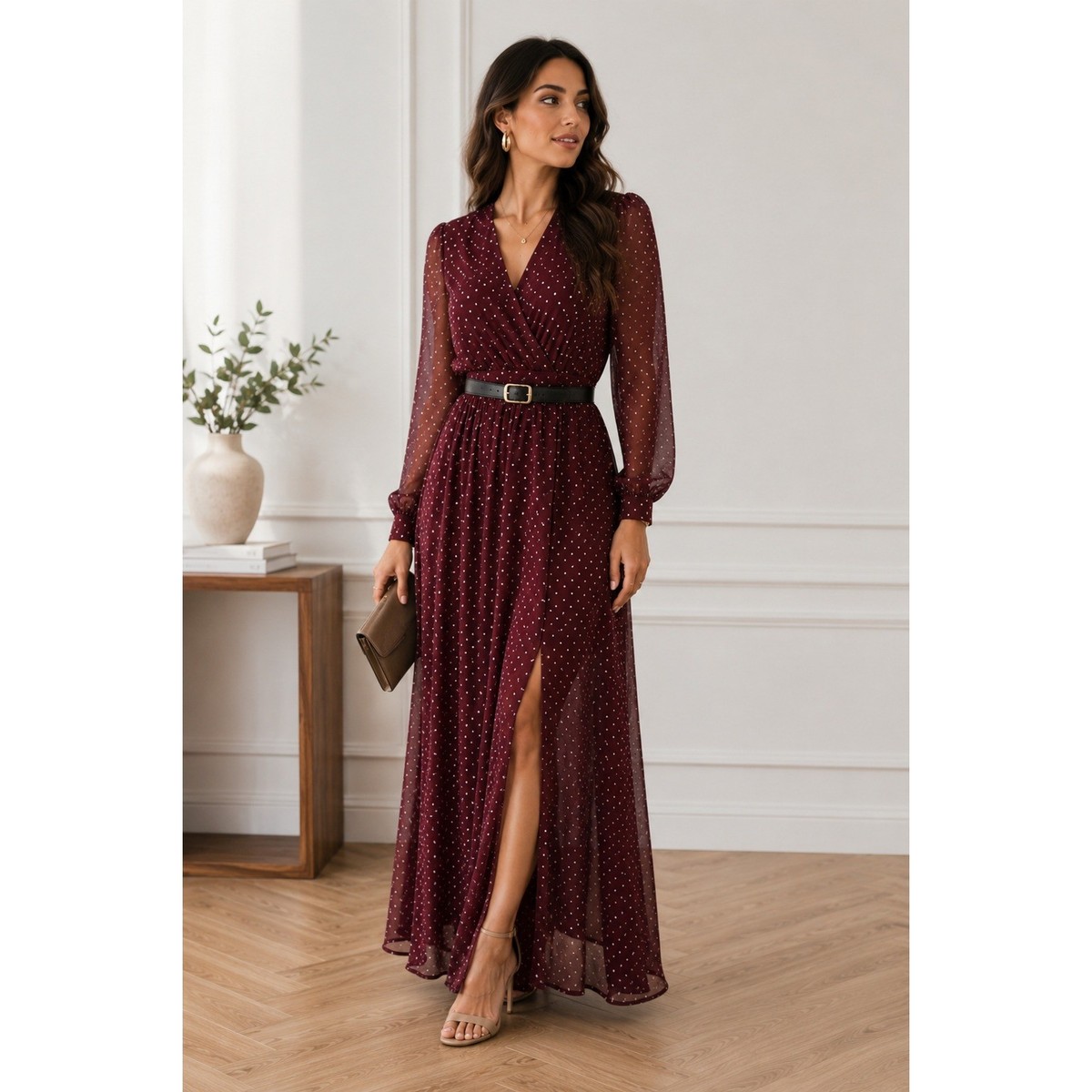 baltic born formal dresses Page 3 Rich embossed velvet fabric 100% polyester for a luxe appearance with easy care and lasting color Baltic Born Wine Burgundy Sparkle
